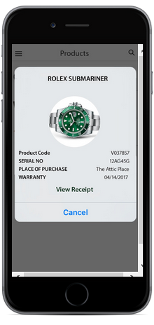 Checkra mobile app item details