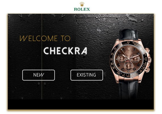 Checkra web app landing